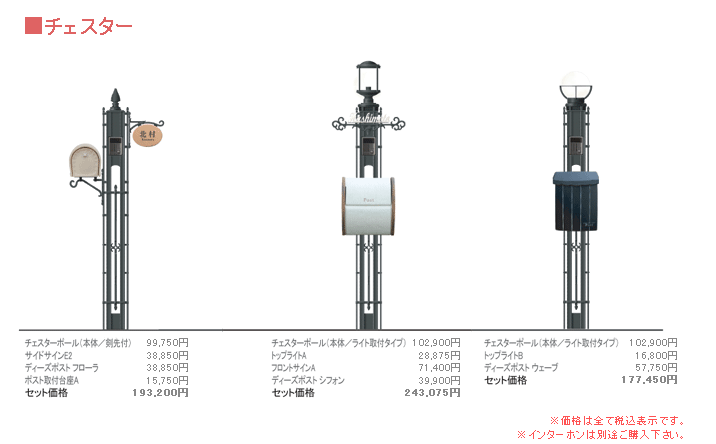 機能門柱 ラウム ポスト付き＆ネームプレート・ライトセット フロストブラック色 戸建て 機能ポール システム門柱 ４点セット オンリーワン 送料無料 - 1